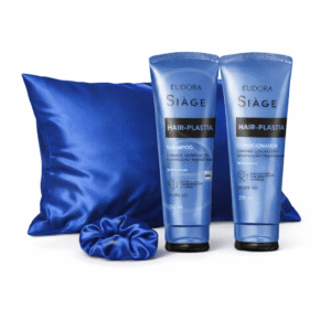 Kit Sono de Cetim Hair-Plastia: Durma com Frizz Controlado e Acorde com Brilho