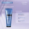 Kit Essencial Hair-Plastia: Hidratação Profunda + Proteção em Cetim Azul Royal